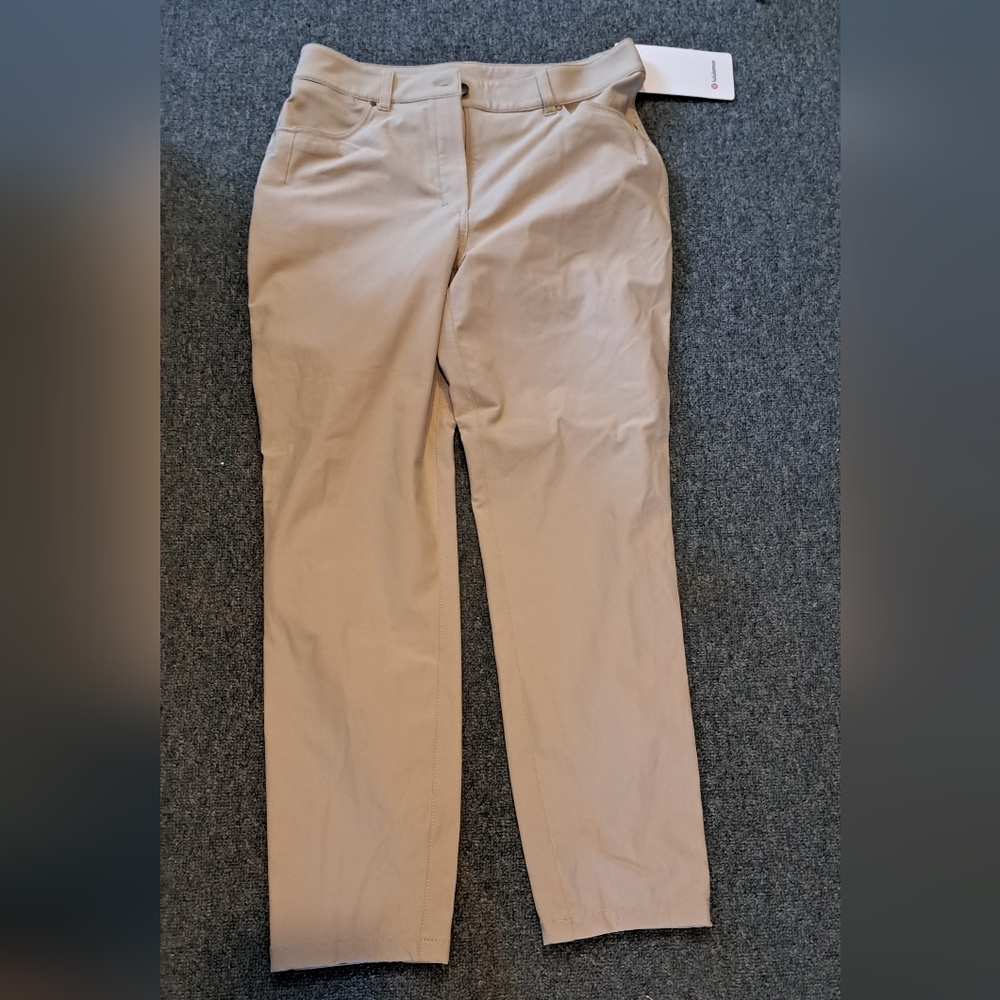 PantsTrousersCity Sleek Slim-Fit 5 Pocket High-Rise Pant